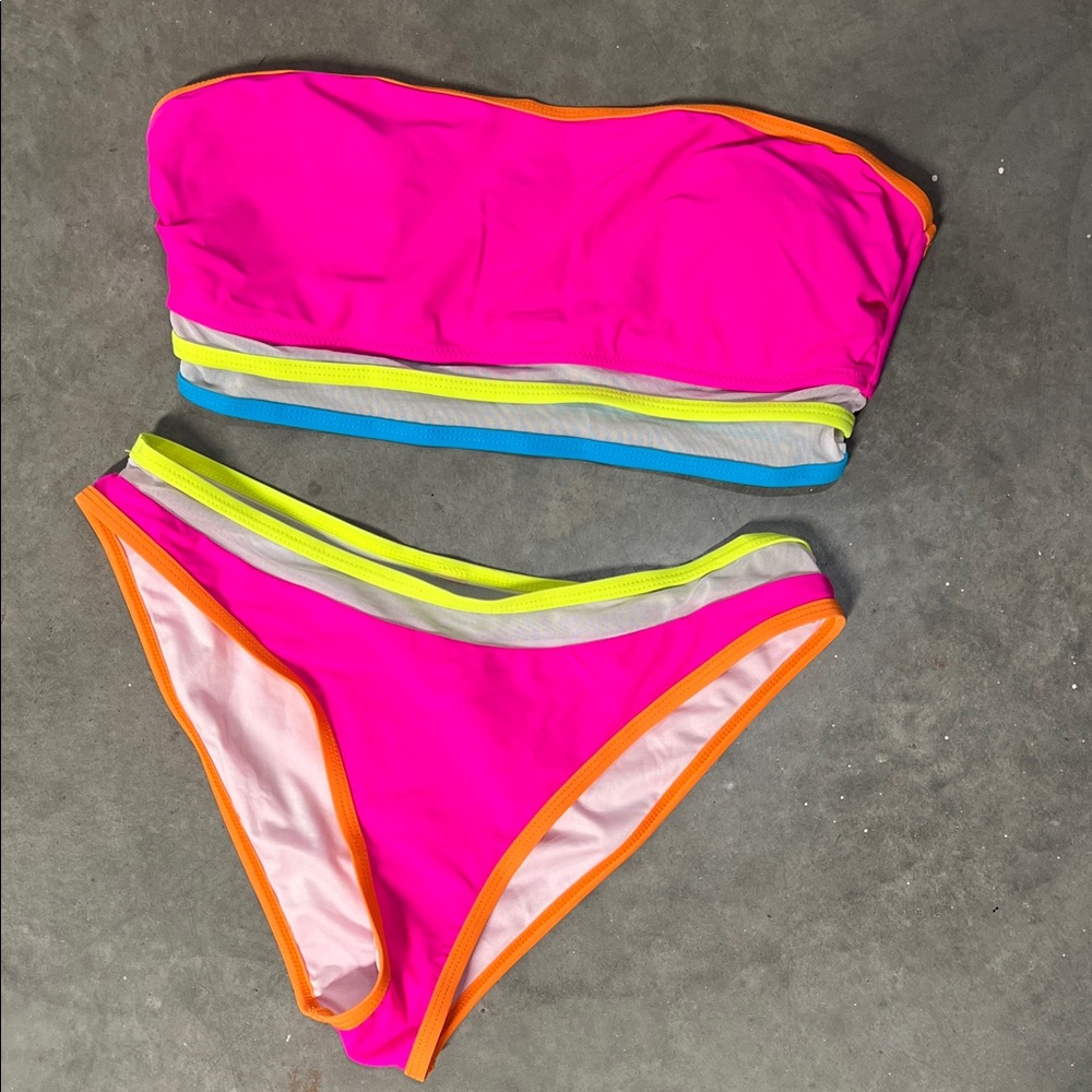 Vibrant Multicolor Bikini Set